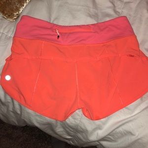 Lululemon speed shorts